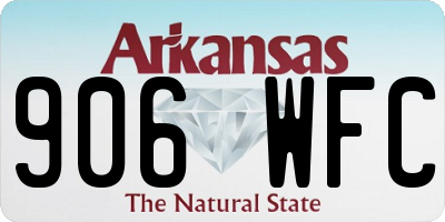 AR license plate 906WFC