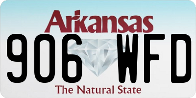 AR license plate 906WFD