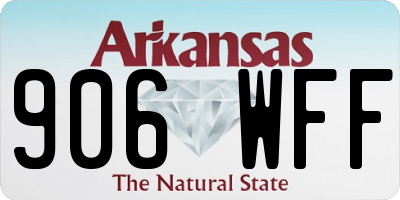 AR license plate 906WFF