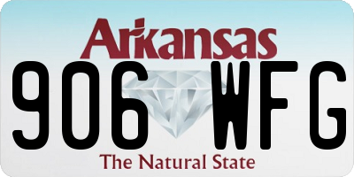 AR license plate 906WFG