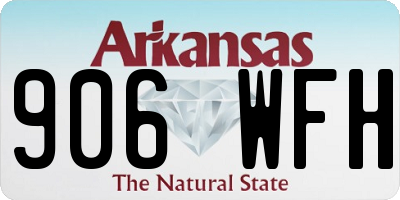 AR license plate 906WFH