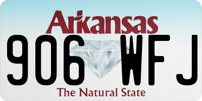 AR license plate 906WFJ