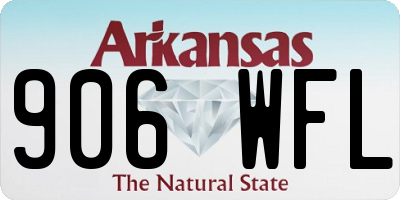 AR license plate 906WFL