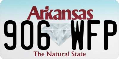 AR license plate 906WFP