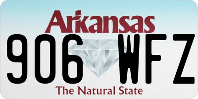 AR license plate 906WFZ