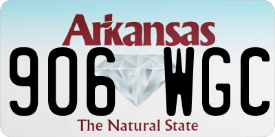 AR license plate 906WGC