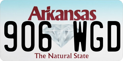 AR license plate 906WGD
