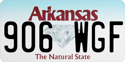 AR license plate 906WGF