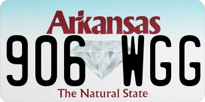 AR license plate 906WGG