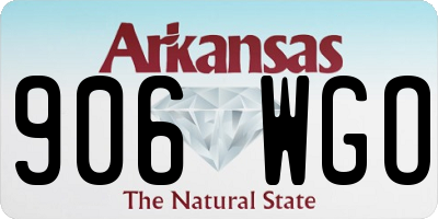 AR license plate 906WGO