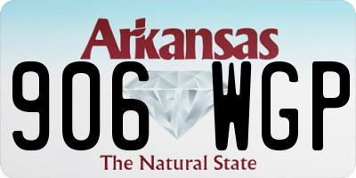 AR license plate 906WGP