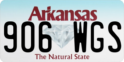 AR license plate 906WGS