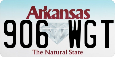 AR license plate 906WGT