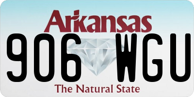 AR license plate 906WGU