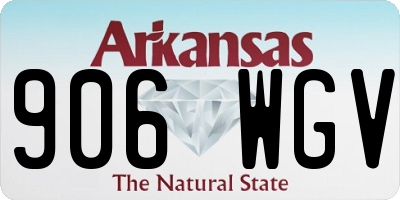 AR license plate 906WGV