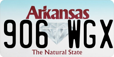 AR license plate 906WGX