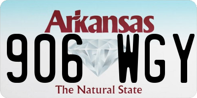 AR license plate 906WGY