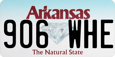 AR license plate 906WHE
