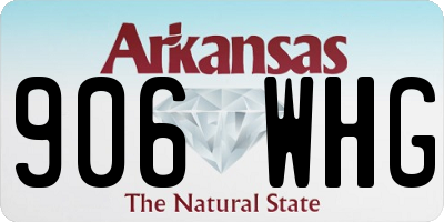 AR license plate 906WHG