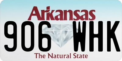 AR license plate 906WHK