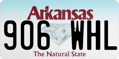 AR license plate 906WHL