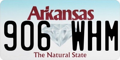 AR license plate 906WHM