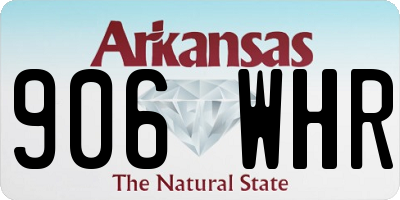 AR license plate 906WHR