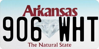 AR license plate 906WHT