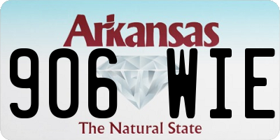AR license plate 906WIE