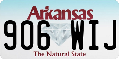 AR license plate 906WIJ