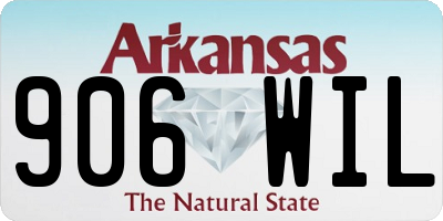 AR license plate 906WIL