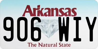 AR license plate 906WIY