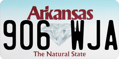 AR license plate 906WJA