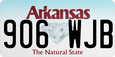 AR license plate 906WJB