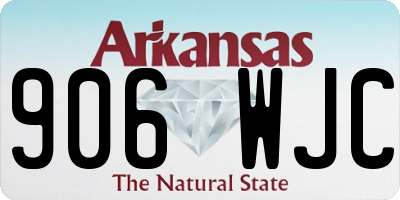 AR license plate 906WJC