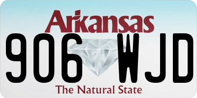 AR license plate 906WJD