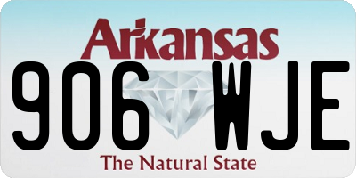 AR license plate 906WJE