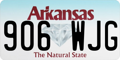 AR license plate 906WJG
