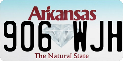 AR license plate 906WJH