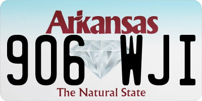 AR license plate 906WJI