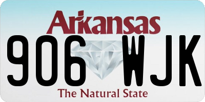 AR license plate 906WJK