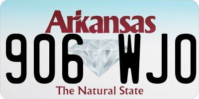 AR license plate 906WJO
