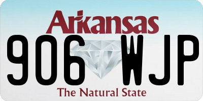 AR license plate 906WJP