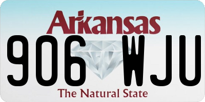 AR license plate 906WJU