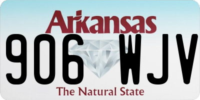 AR license plate 906WJV