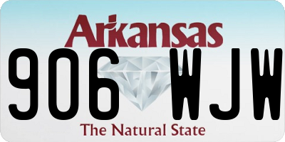 AR license plate 906WJW