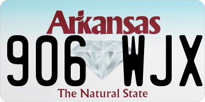 AR license plate 906WJX