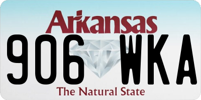 AR license plate 906WKA