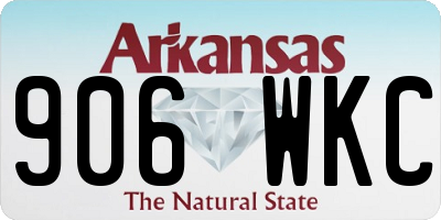 AR license plate 906WKC