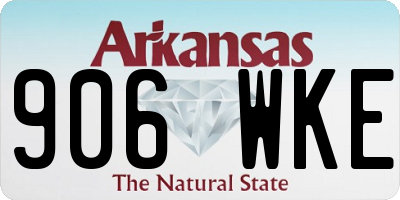 AR license plate 906WKE